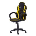 INDISPONÍVEL - Cadeira Gamer Racer PU Preta com Amarelo