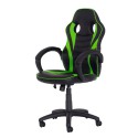 INDISPONÍVEL - Cadeira Gamer Racer PU Preta com Verde