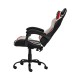 Cadeira Gamer Racer II Giratória Preta com Branco e Vermelho Altura Ajustável Função Relax
