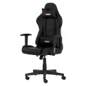 Cadeira Gamer II Reclinável 180º Giratória Preta Altura Ajustável Função Relax Rodas Anti Risco