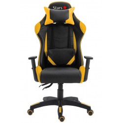 Cadeira Game Star Com Encosto Reclinável E Função Relax Amarelo