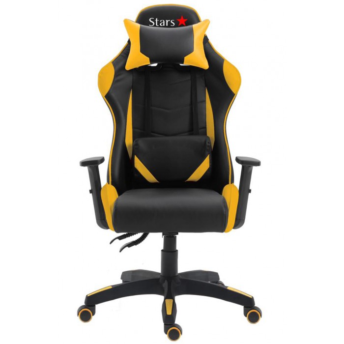 Cadeira Game Star Com Encosto Reclinável E Função Relax Amarelo