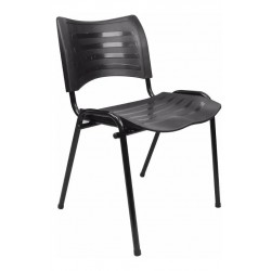 Cadeira Plástica Empilhável Preto
