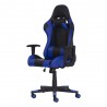 Cadeira Gamer Ben Reclinável 180º Giratória Preto com Azul Altura Ajustável