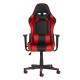 Cadeira Gamer Ben Reclinável 180º Giratória Preto com Vermelho Altura Ajustável
