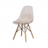 Cadeira Eiffel Eames DSW Ambar Base Madeira