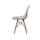 Cadeira Eiffel Eames DSW Ambar Base Madeira