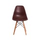 Cadeira Eiffel Eames DSW Marrom Base Madeira